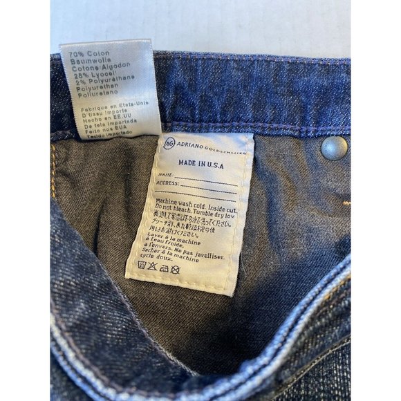 AG Adriano Goldschmied The Stevie Slim Straight Jeans Women's Sz 31R Made in USA - Picture 7 of 16